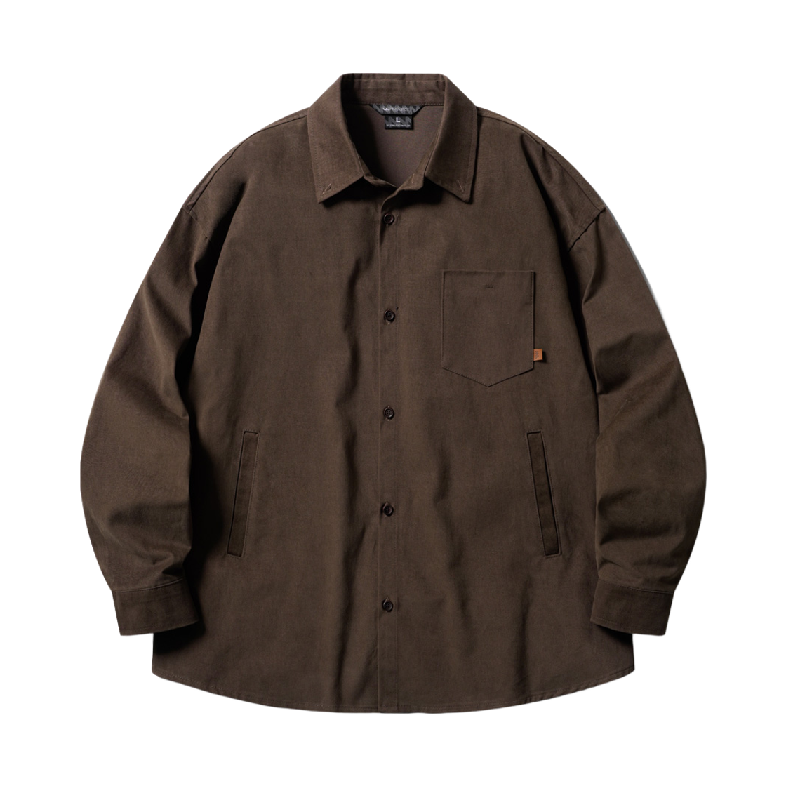 MJLS7774_brown_29 WV PROJECT Doup over fit peach cotton shirts brown MJLS7774