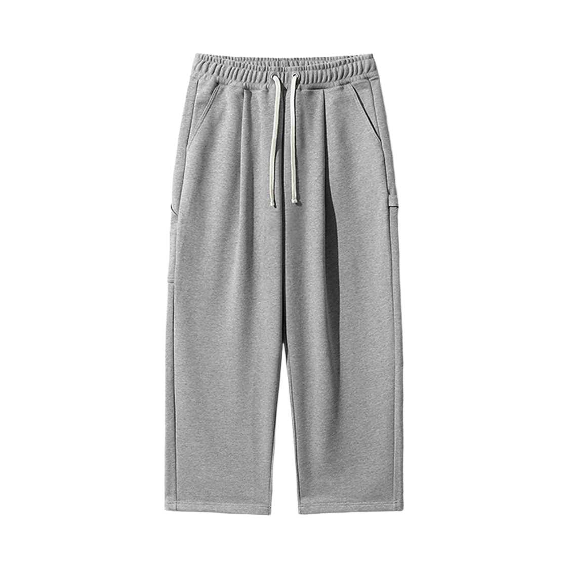 KJLP6962_gray_29 EZKATON Loop Carpenter Wide Sweat Pants Gray KJLP6962