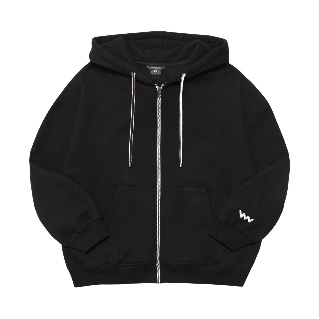 JJOT7203_Black_p_1 WV PROJECT Wapping hood zipup Black JJOT7203
