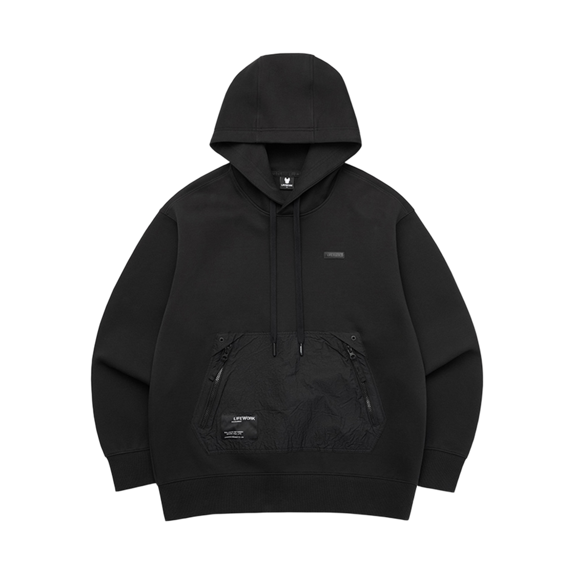 LW261HD302 Lifework Woven Pocket Hoodie T-shirt_LW261HD302