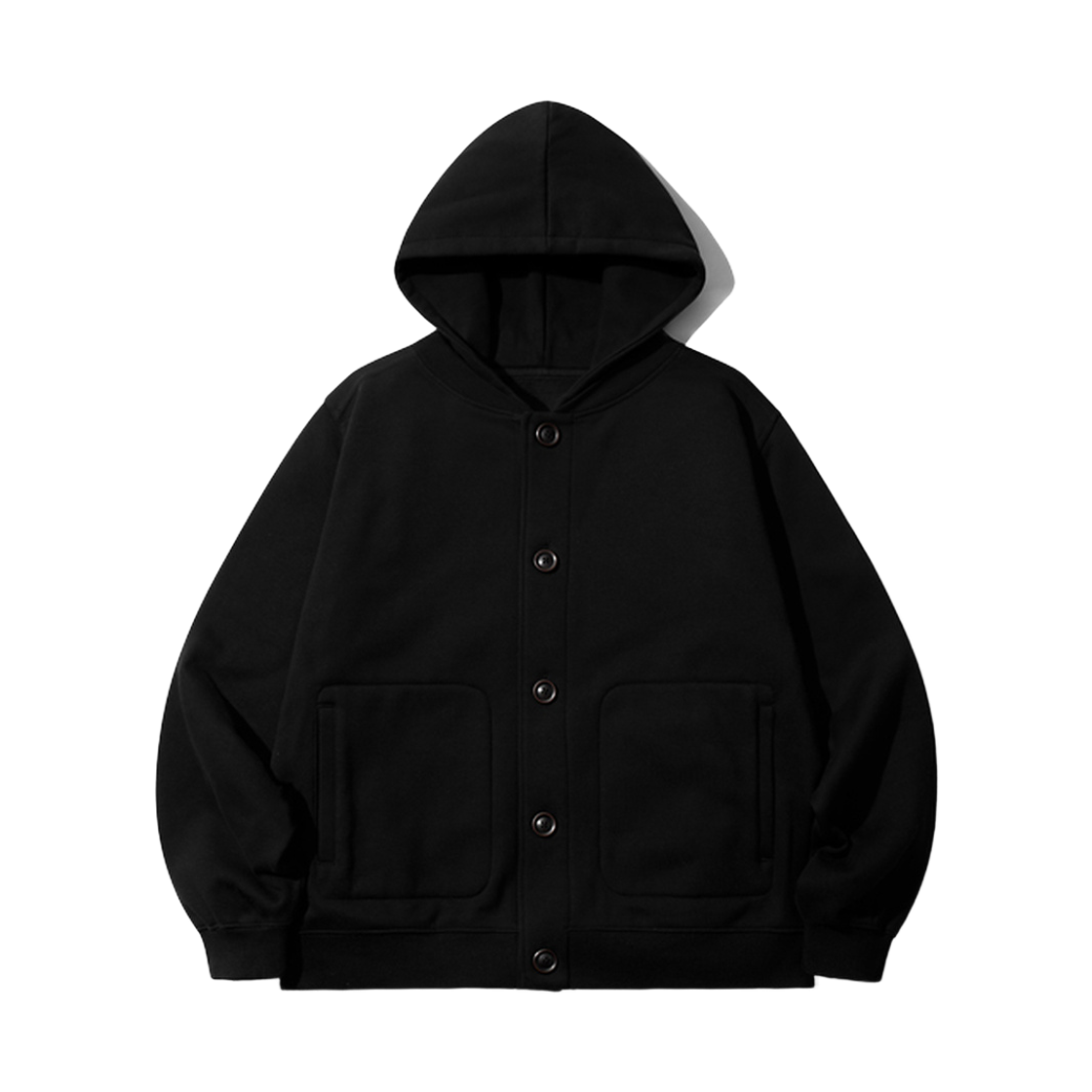 JJOT7730_black_29 WV PROJECT Relax stadium hood jumper black JJOT7730