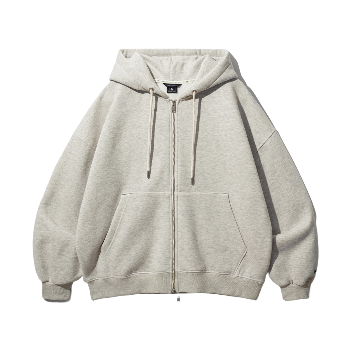 MJHD7627_Oatmeal_291 WV PROJECT Cani Hood Zip-up Oatmeal MJHD7627