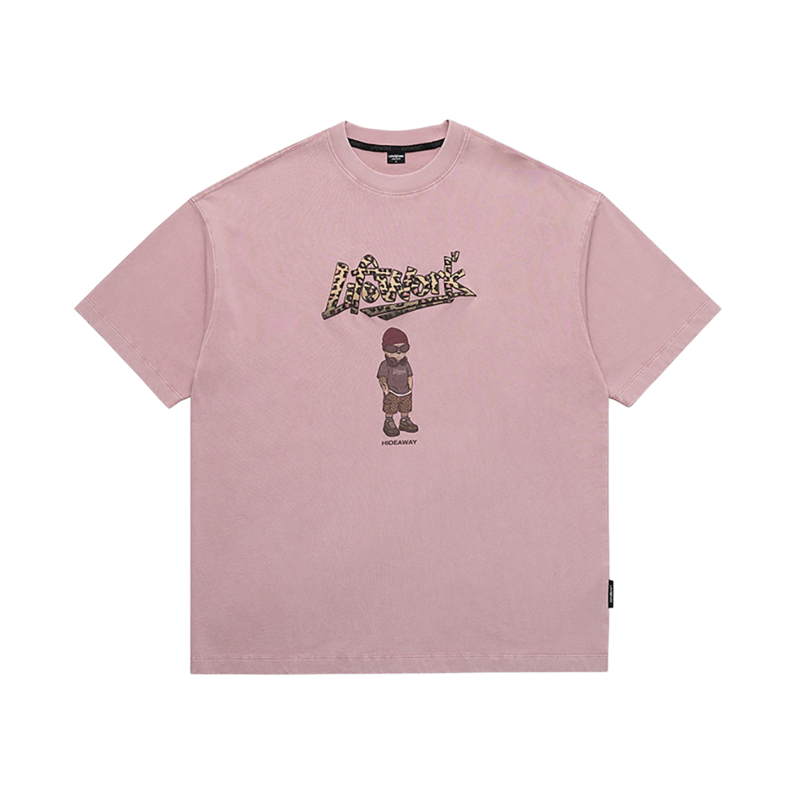 라이프워크 빈티지 호피로고 비니 힙독 반팔 티셔츠_LW262TS488(Lifework Vintage Leopard Logo Beanie Hip-Top Short Sleeve T-shirt_LW262TS488) - 3