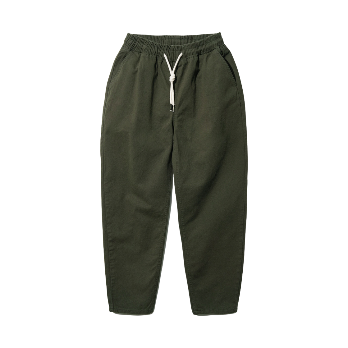 CJLP7432_Khaki_p_1 WV PROJECT Plain cotton banding pants Khaki CJLP7432
