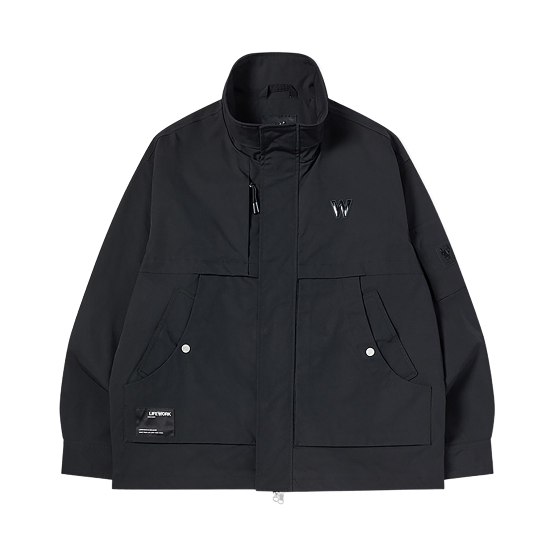 라이프워크 스탠드넥 플라켓 투웨이 점퍼_LW261JP341(Lifework Stand Neck Placket Two-Way Jumper_LW261JP341) - 3