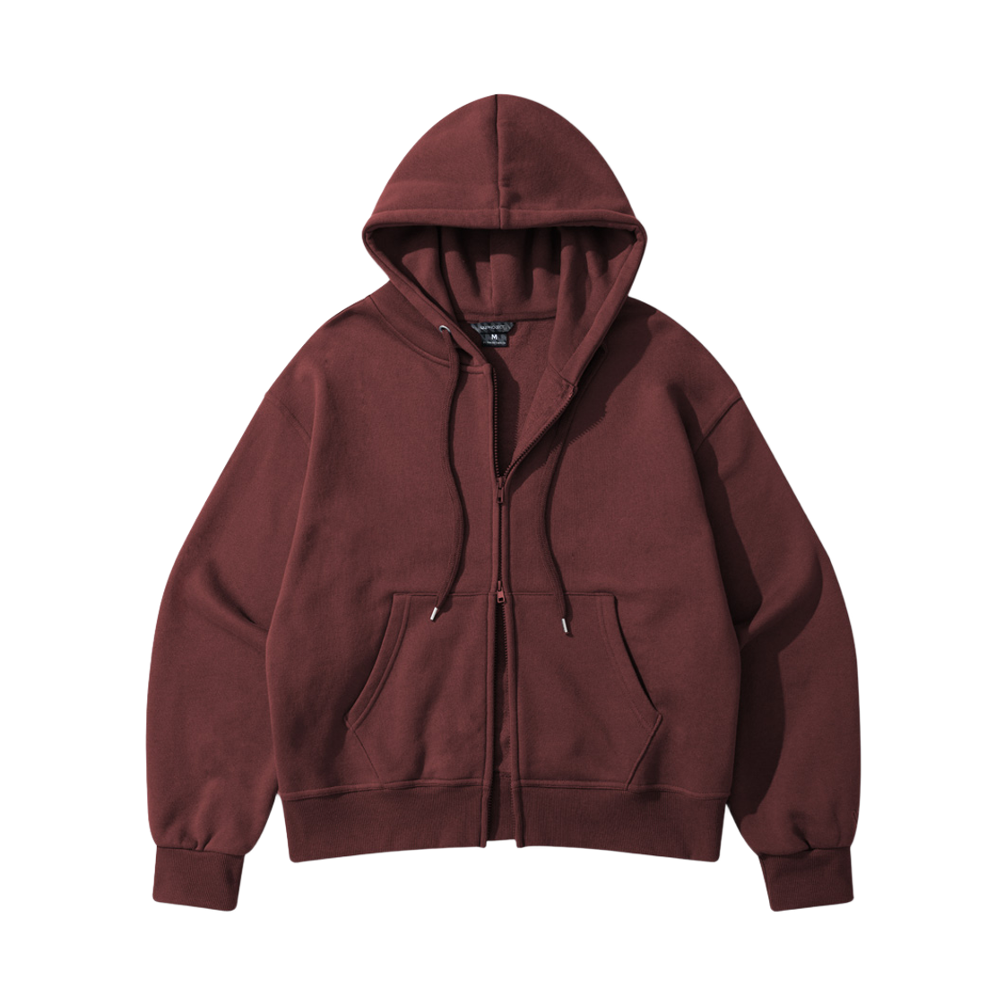 KJHD7824_burgundy_29 WV PROJECT Edge Crop Hoodie Zip Up Burgundy KJHD7824