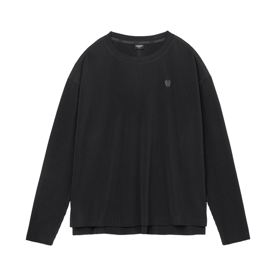 LW261TL835 Lifework Pleated Round Long-Sleeve T-shirt_LW261TL835