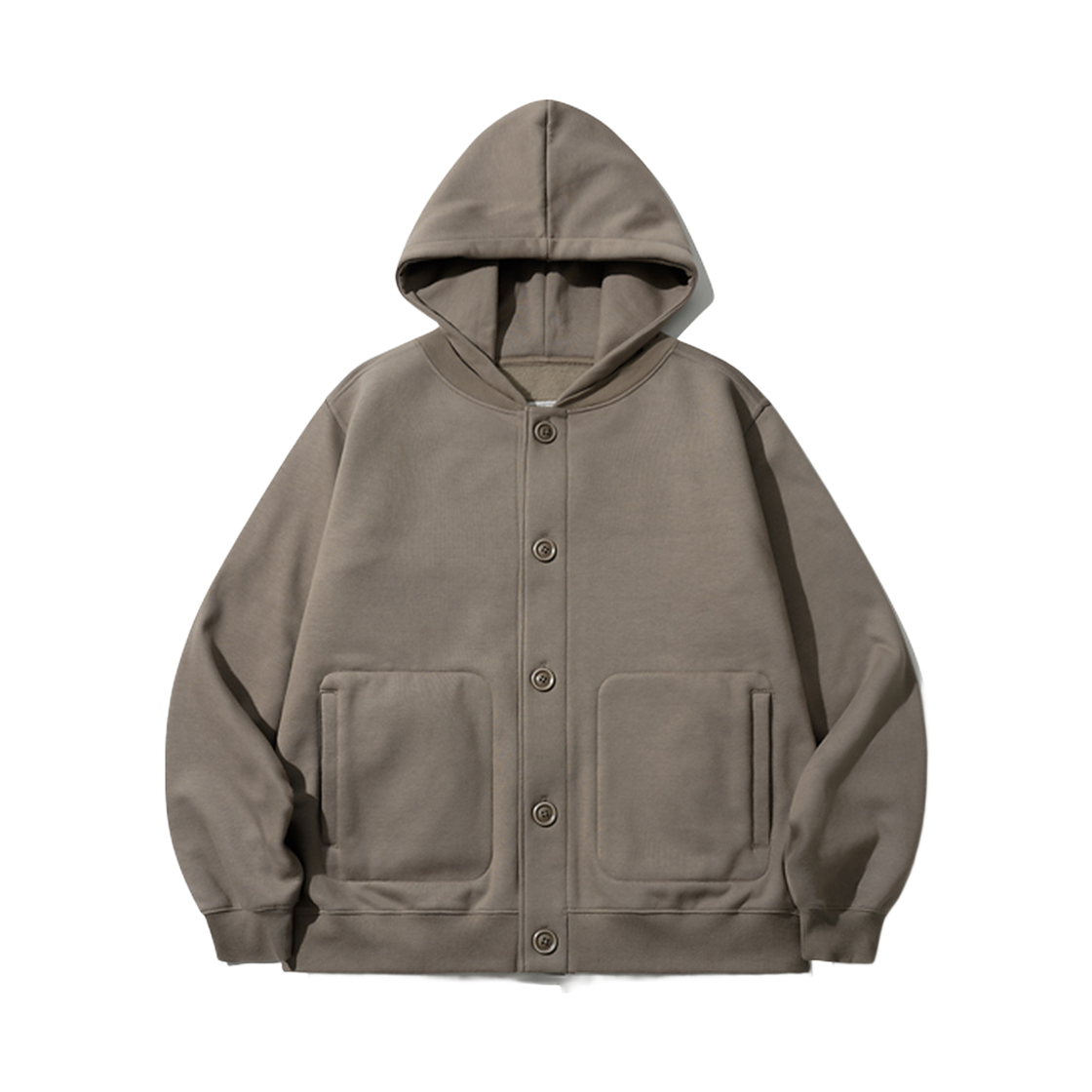 JJOT7730_cocoa_29 WV PROJECT Relax stadium hood jumper cocoa JJOT7730