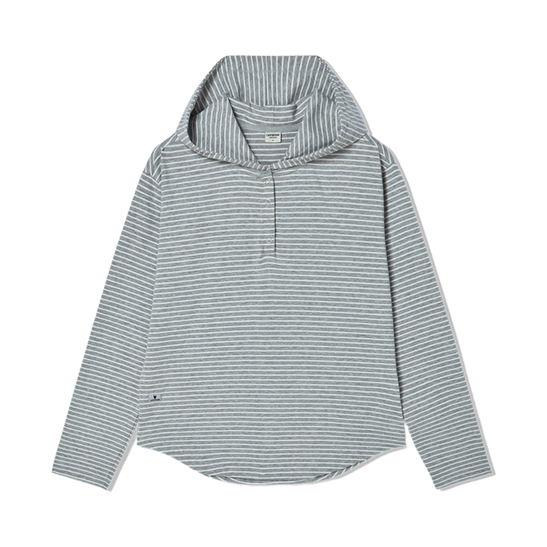 LW261HD711 Lifework Henry Neck Hooded Long-Sleeve T-Shirt_LW261HD711