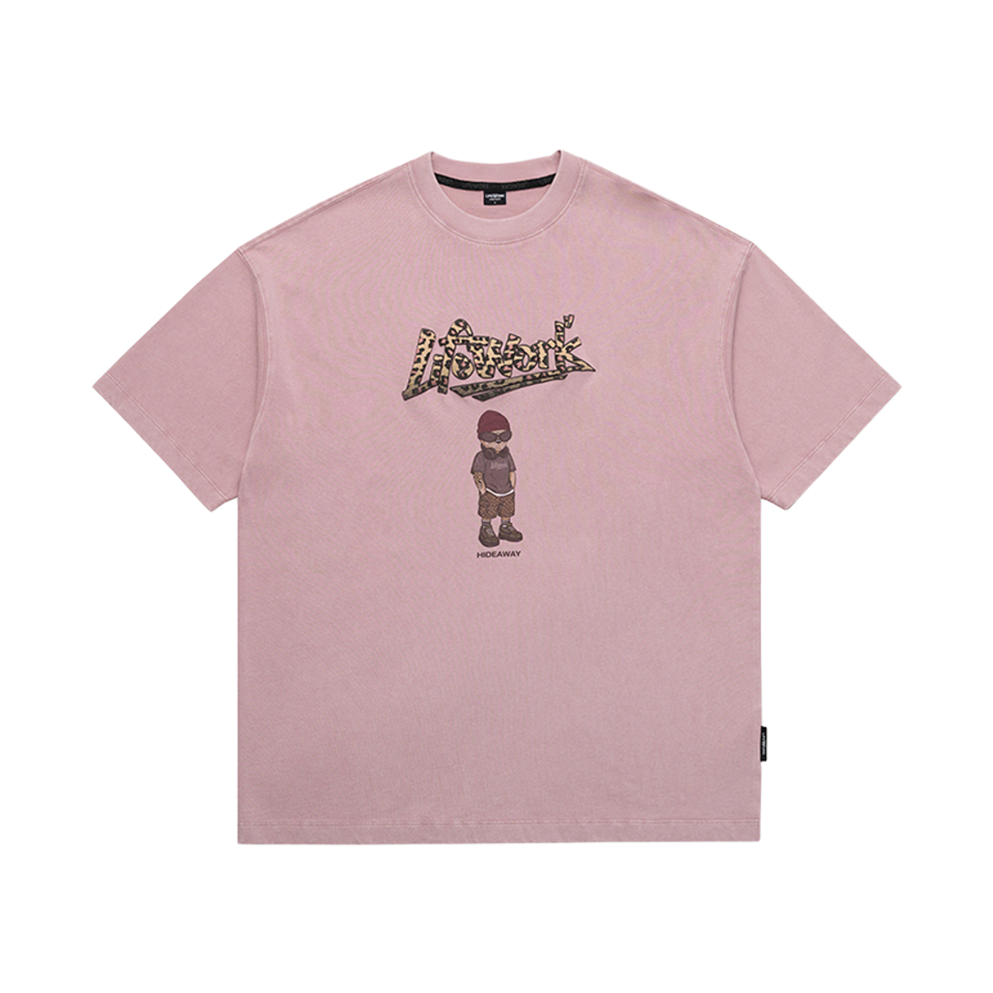 라이프워크 빈티지 호피로고 비니 힙독 반팔 티셔츠_LW262TS488(Lifework Vintage Leopard Logo Beanie Hip-Top Short Sleeve T-shirt_LW262TS488) - 2