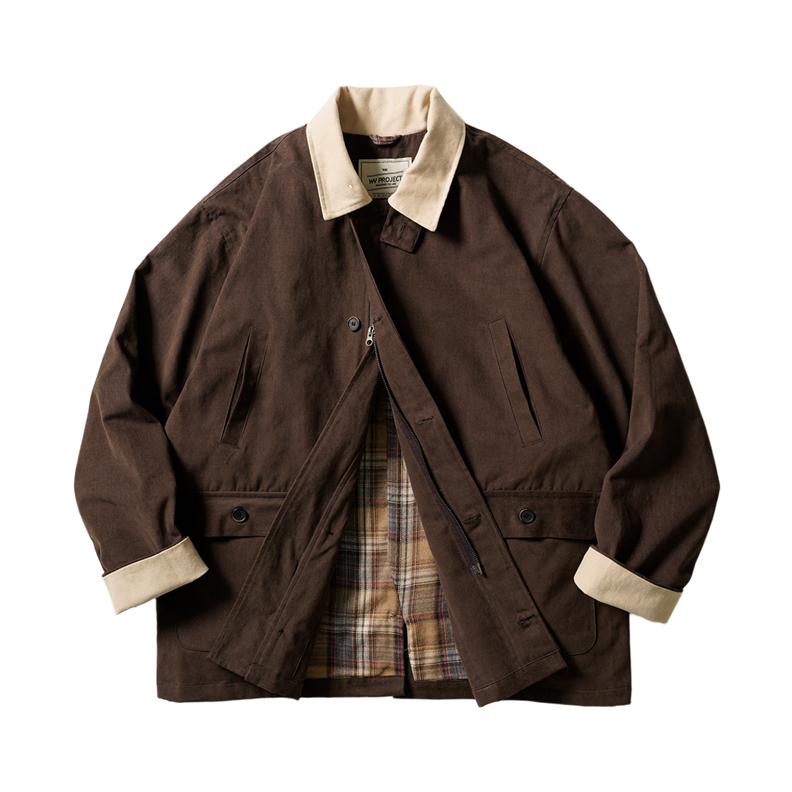 MJOT7770_brown_29 WV PROJECT Doup hunting jacket brown MJOT7770