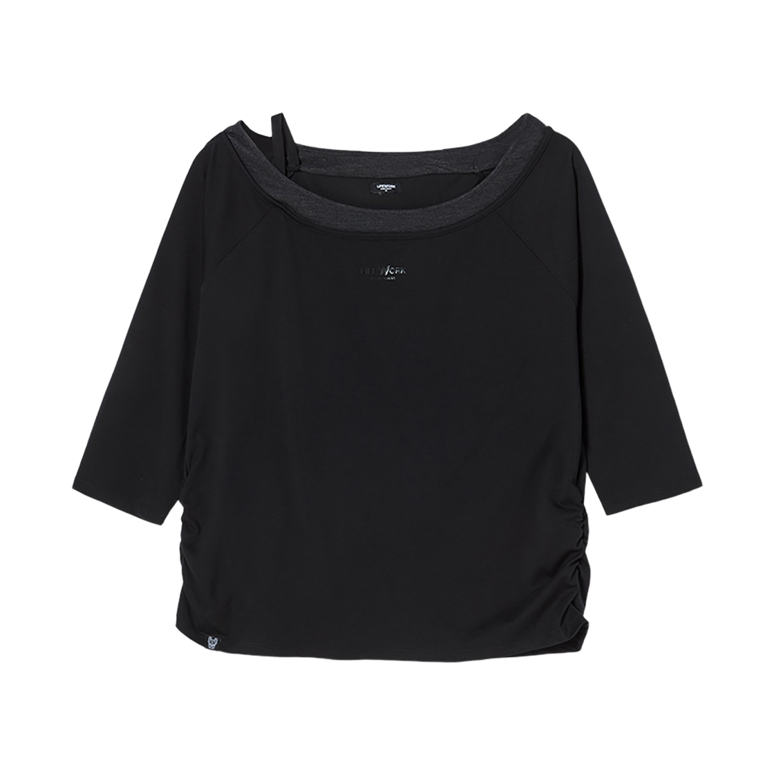 라이프워크 보트넥 레이어드 7부 티셔츠_LW261TL724(Lifework Boat Neck Layered 3/4 Sleeve T-Shirt_LW261TL724) - 3