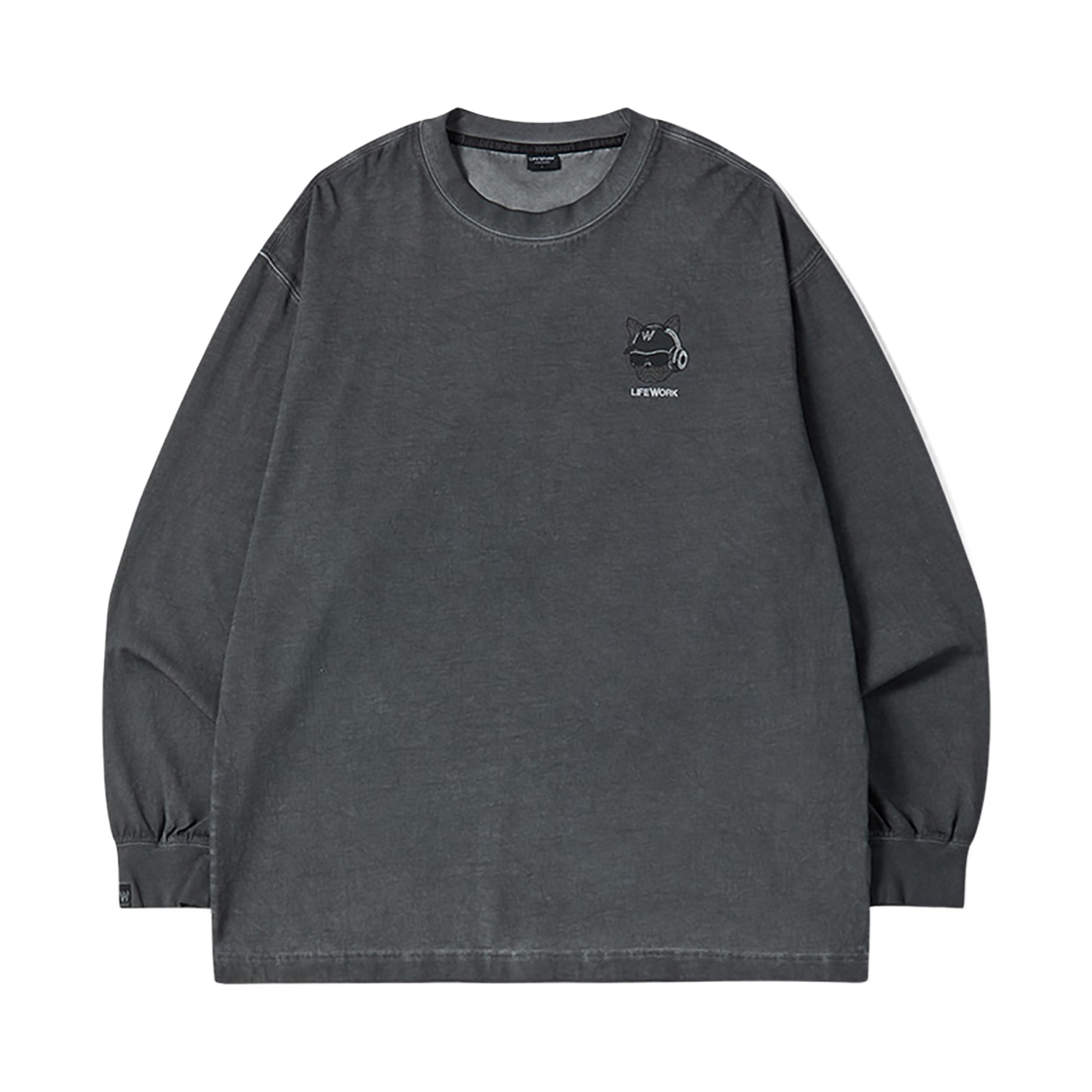라이프워크 가먼트다잉 힙독 긴팔 티셔츠_LW261TL308(Lifework garment-dyed hipdog long-sleeve T-shirt_LW261TL308) - 3