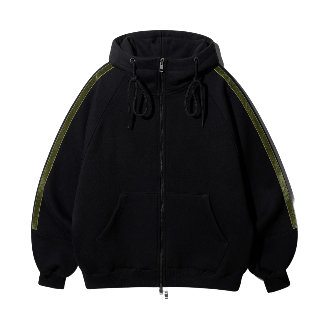 JIHD7693_Black_291 WV PROJECT Gump Hood Zipup Black JIHD7693