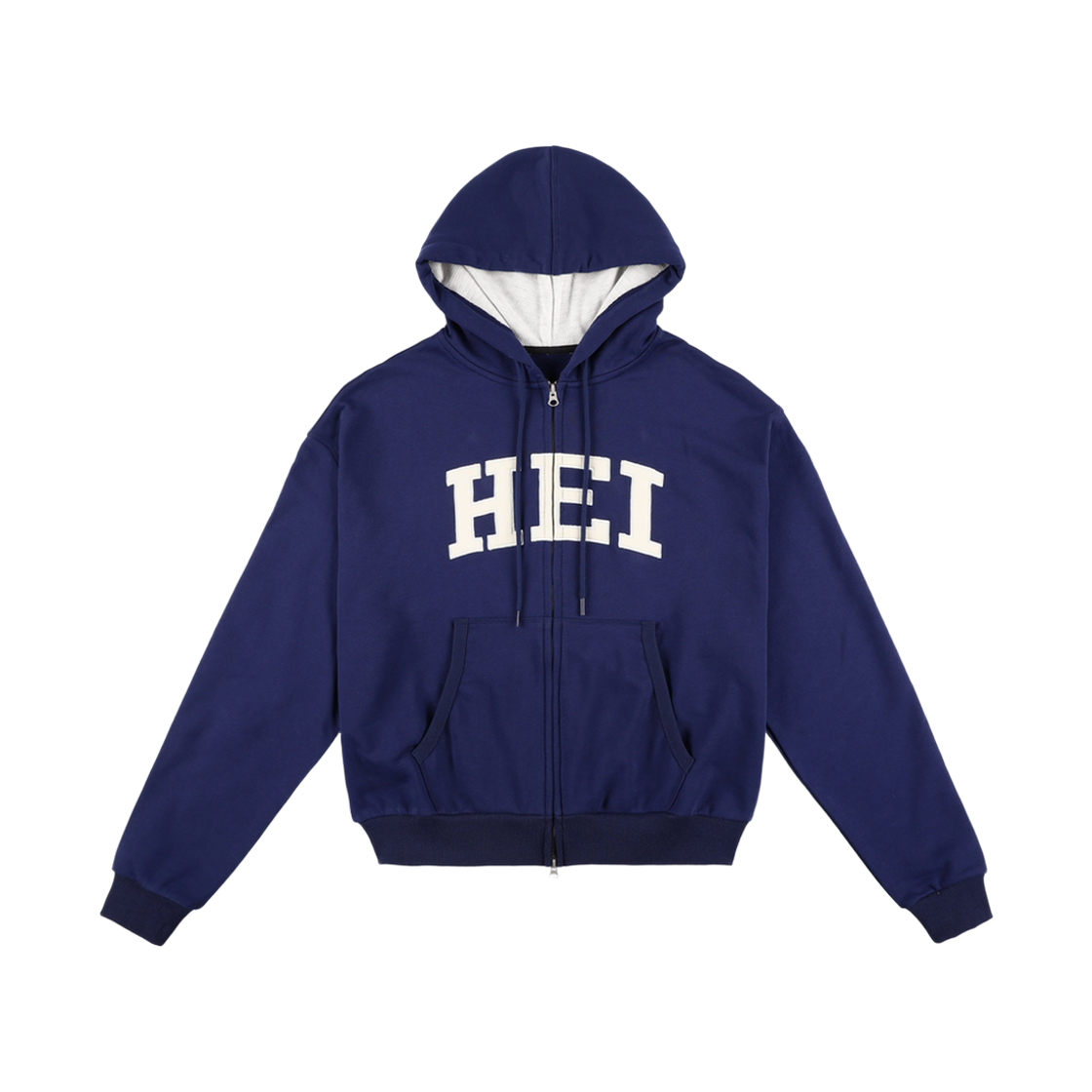 하이산 스웻 후드 집업 네이비(Heisan Sweat Hoodie Zip-Up - Navy)
