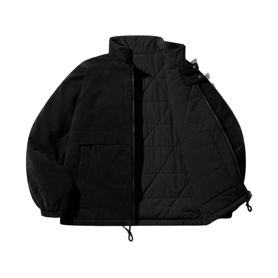 JIOT7752_black_29 WV PROJECT Pli reversible corduroy jacket black JIOT7752