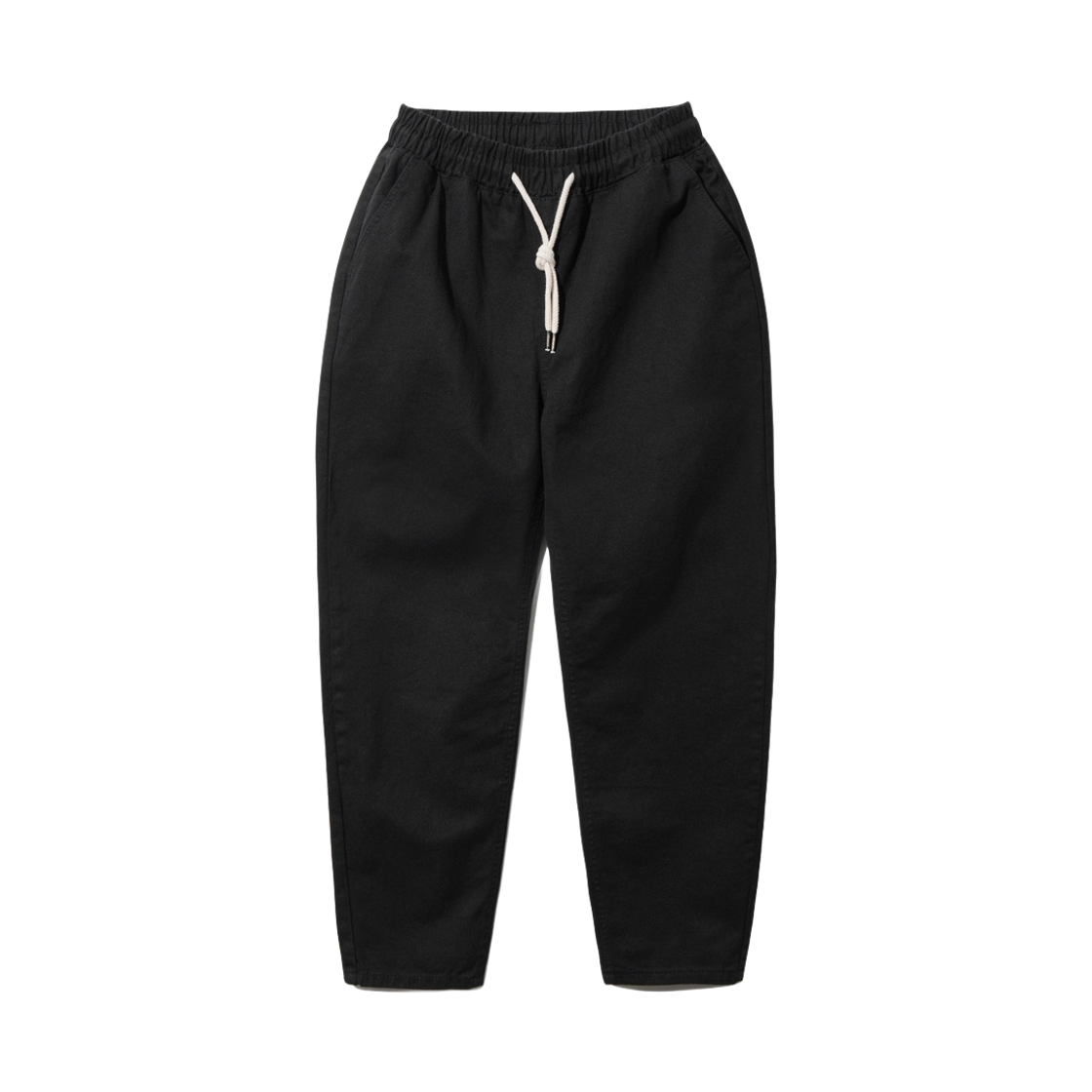 CJLP7432_Black_p_1 WV PROJECT Plain cotton banding pants Black CJLP7432