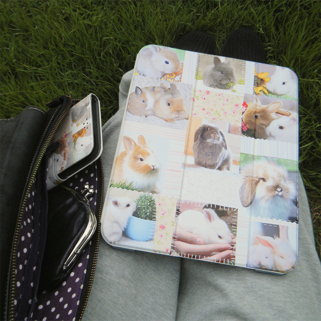 나나카세이 패치워크 아이패드 케이스(NANAKASEI patchwork iPad case) - 2