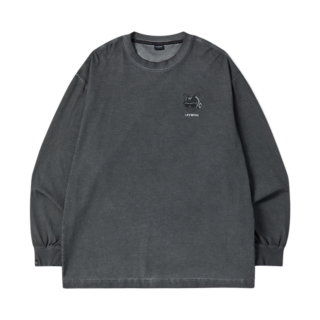 라이프워크 가먼트다잉 힙독 긴팔 티셔츠_LW261TL308(Lifework garment-dyed hipdog long-sleeve T-shirt_LW261TL308) - 2