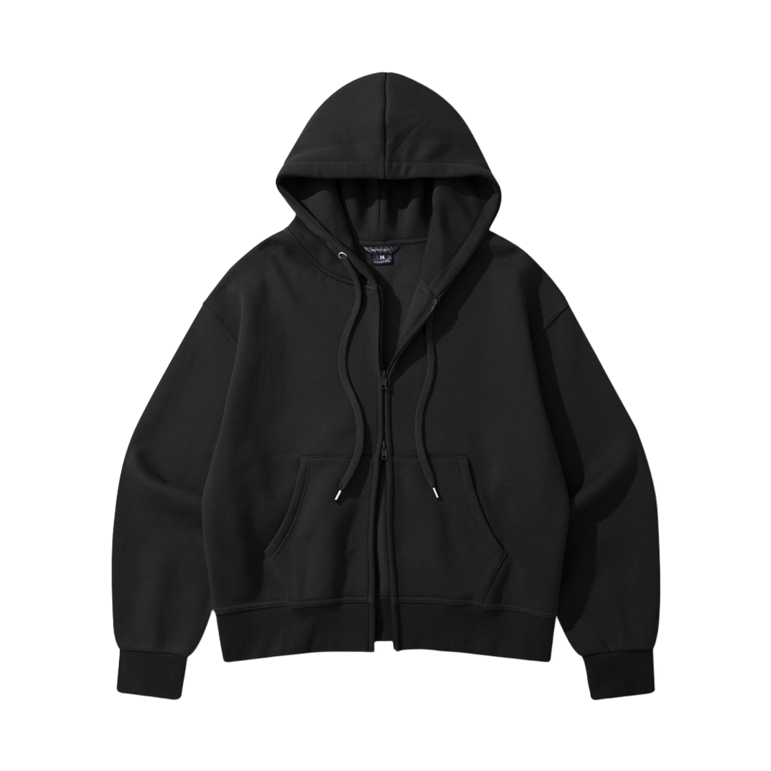 KJHD7824_black_29 WV PROJECT Edge Crop Hoodie Zip Up Black KJHD7824