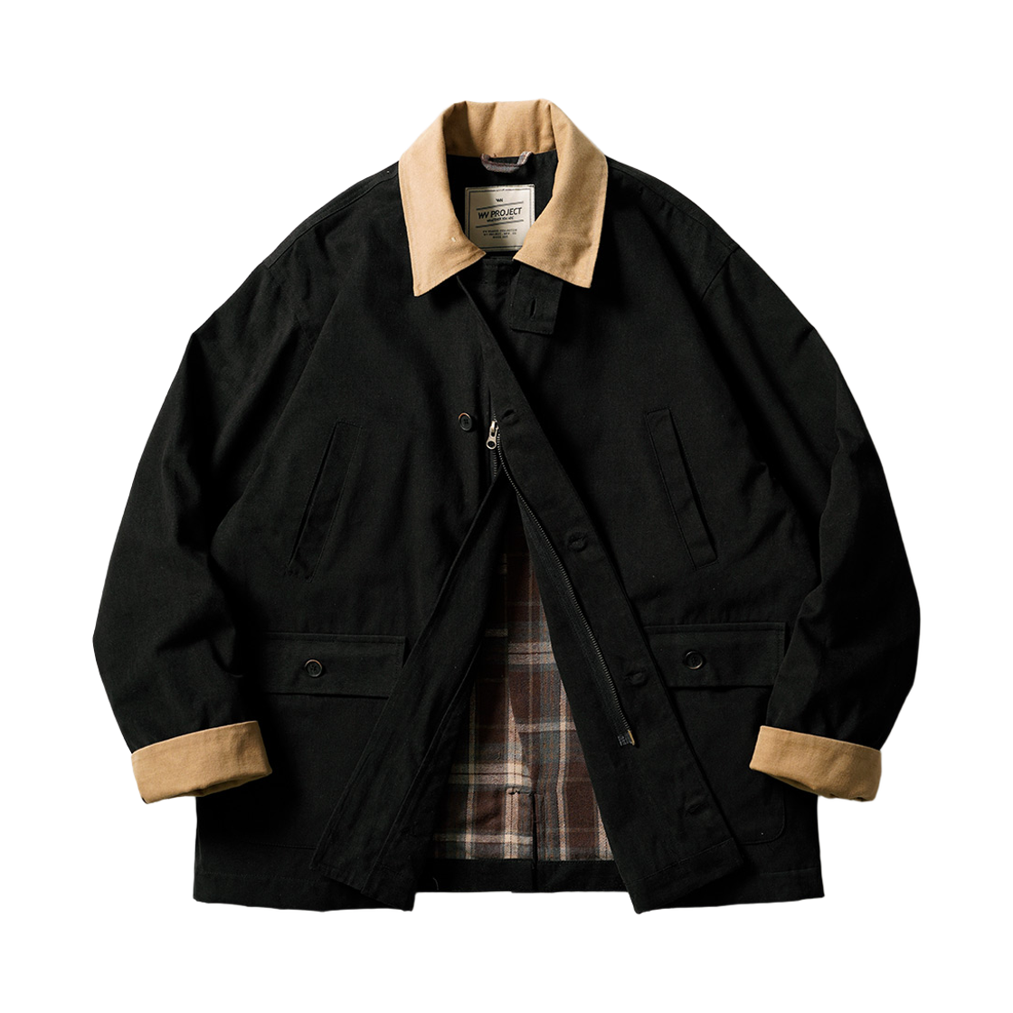 MJOT7770_black_29 WV PROJECT Doup hunting jacket black MJOT7770