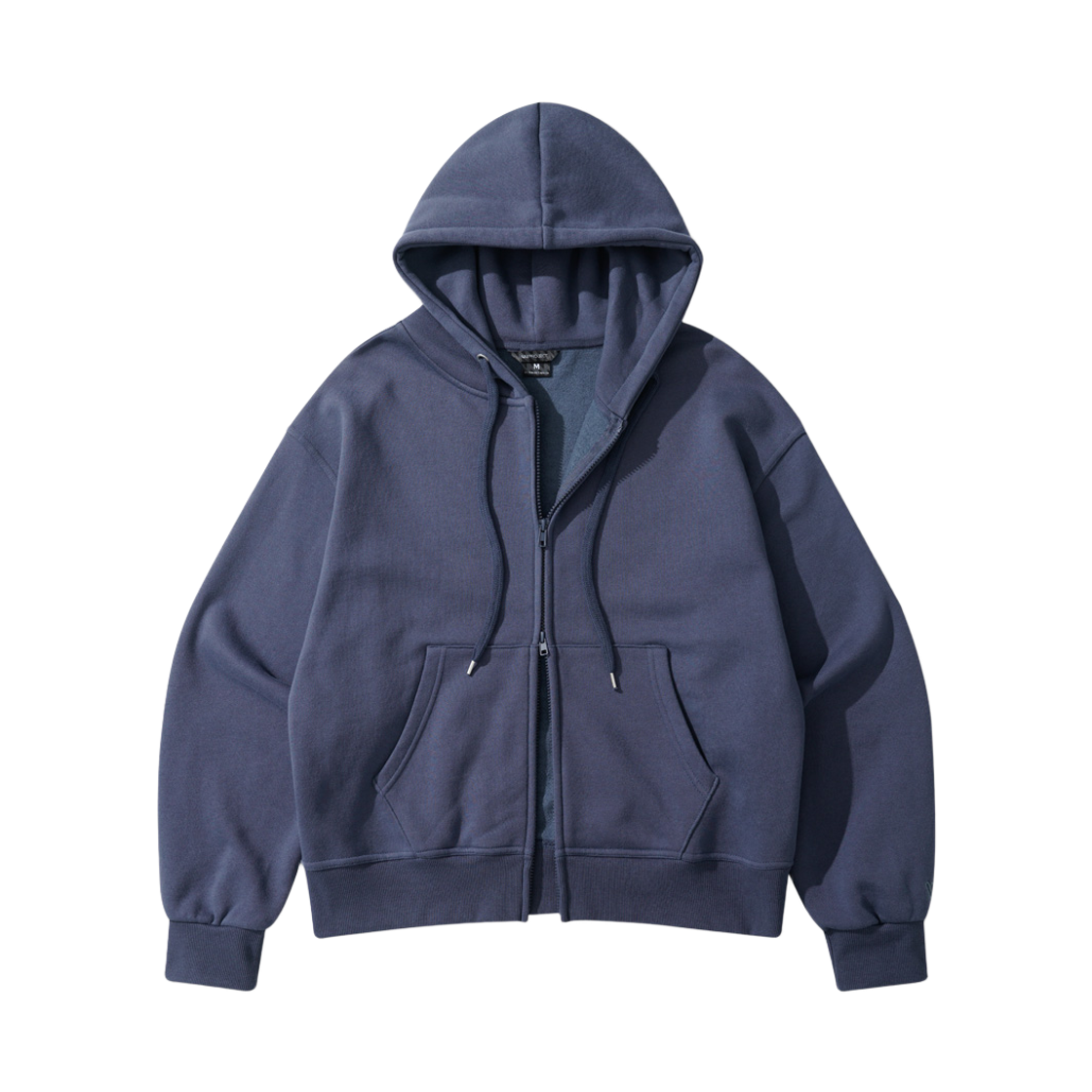 KJHD7824_navy_29 WV PROJECT Edge Crop Hoodie Zip Up Navy KJHD7824