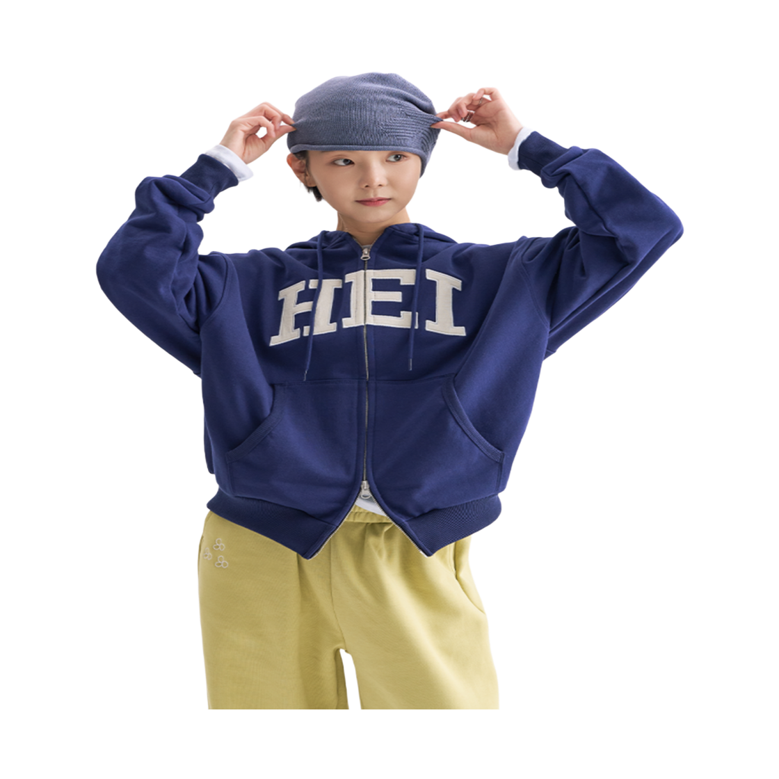 하이산 스웻 후드 집업 멜란지(Heisan Sweat Hoodie Zip-Up - Melange) - 4