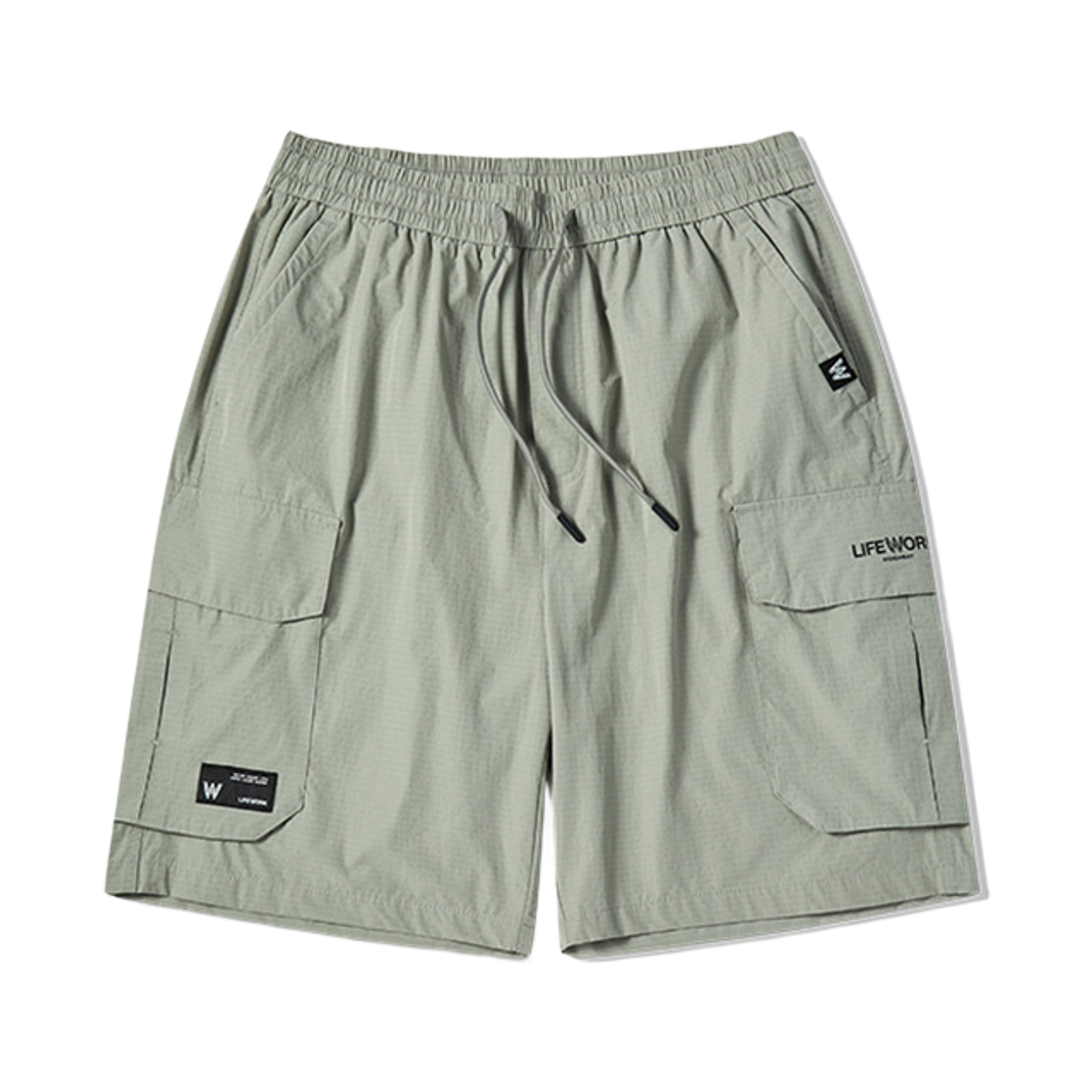 LW262WS473 Lifework Ripstop Light 5-Part Cargo Short Pants_LW262WS473