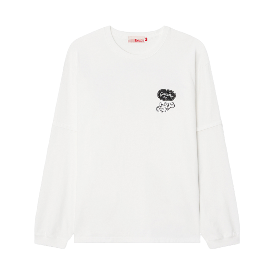 EEA3TS02WH EEUT Fake Double Sleeve T-Shirt White