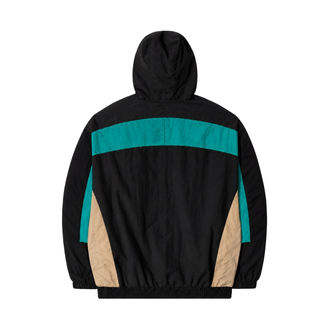 큐티에잇 가먼츠 레트로 후디드 트랙 자켓 블랙/블루그린/오렌지(QT8 GARMENTS Retro Hooded Track Jacket Black/Bluegreen/Orange) - 2