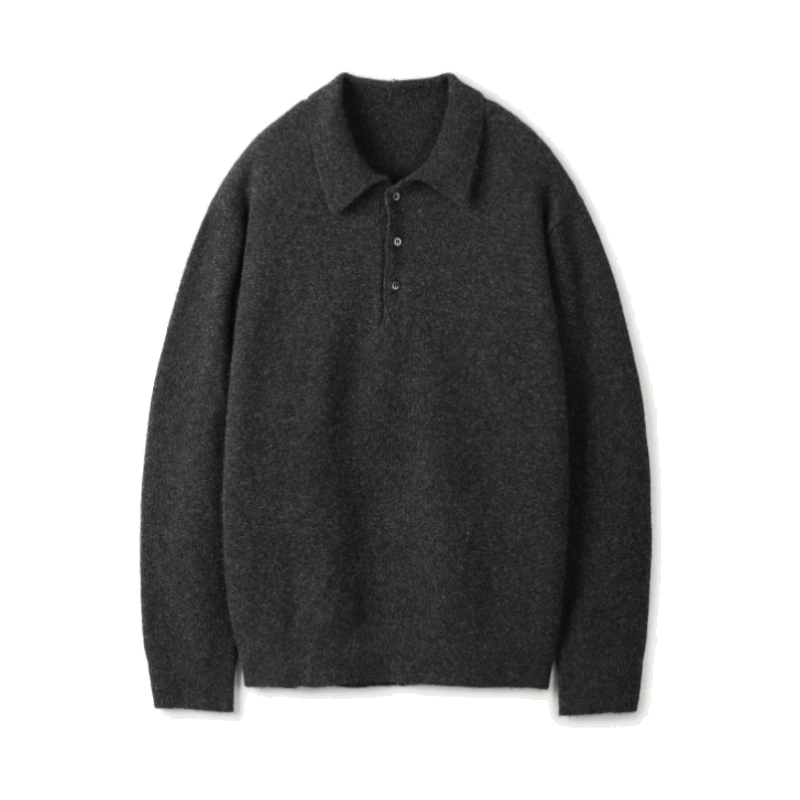 TMWAX26801CHX 24/7 series Polo Collar Mohair Knit Charcoal