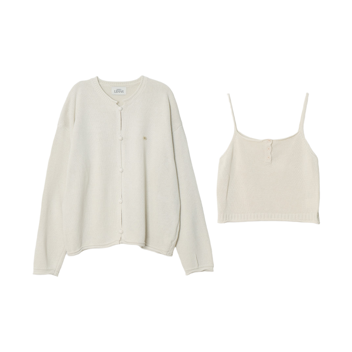 P0000TVC maisonlehar Therapie Knit Set (Cardigan+Sleeveless) 2color