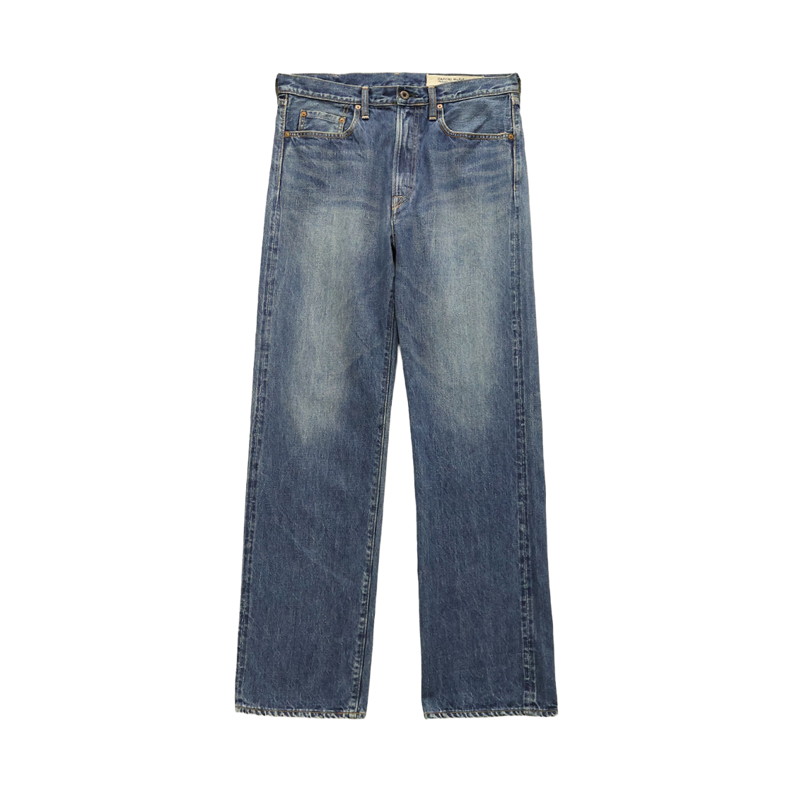 K2508LP014 Kapital 13.5 oz. Zimbabwe Denim 5-Pocket Monkey TH Zip Closure Processing