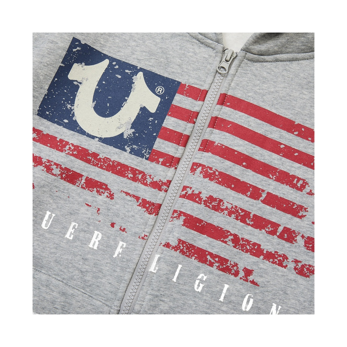 트루릴리젼 글로리어스 후드집업 - 멜란지 그레이(True Religion Glorious Zipup Hoodie - Melange Grey) - 3