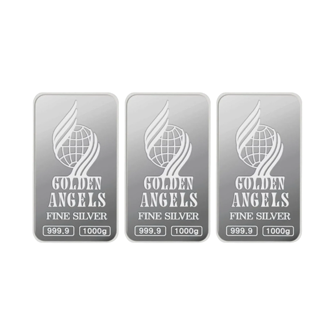 은 골든엔젤 & 독도 & 민족의 혼 & 한국 무역 실버바 999.9 1000g (랜덤 디자인/3개 번들)(Silver Golden Angel & Dokdo & Spirit of Korean & Korea Trade Gold Silver Bar 999.9 1000g (Random Design/Bundle of 3))