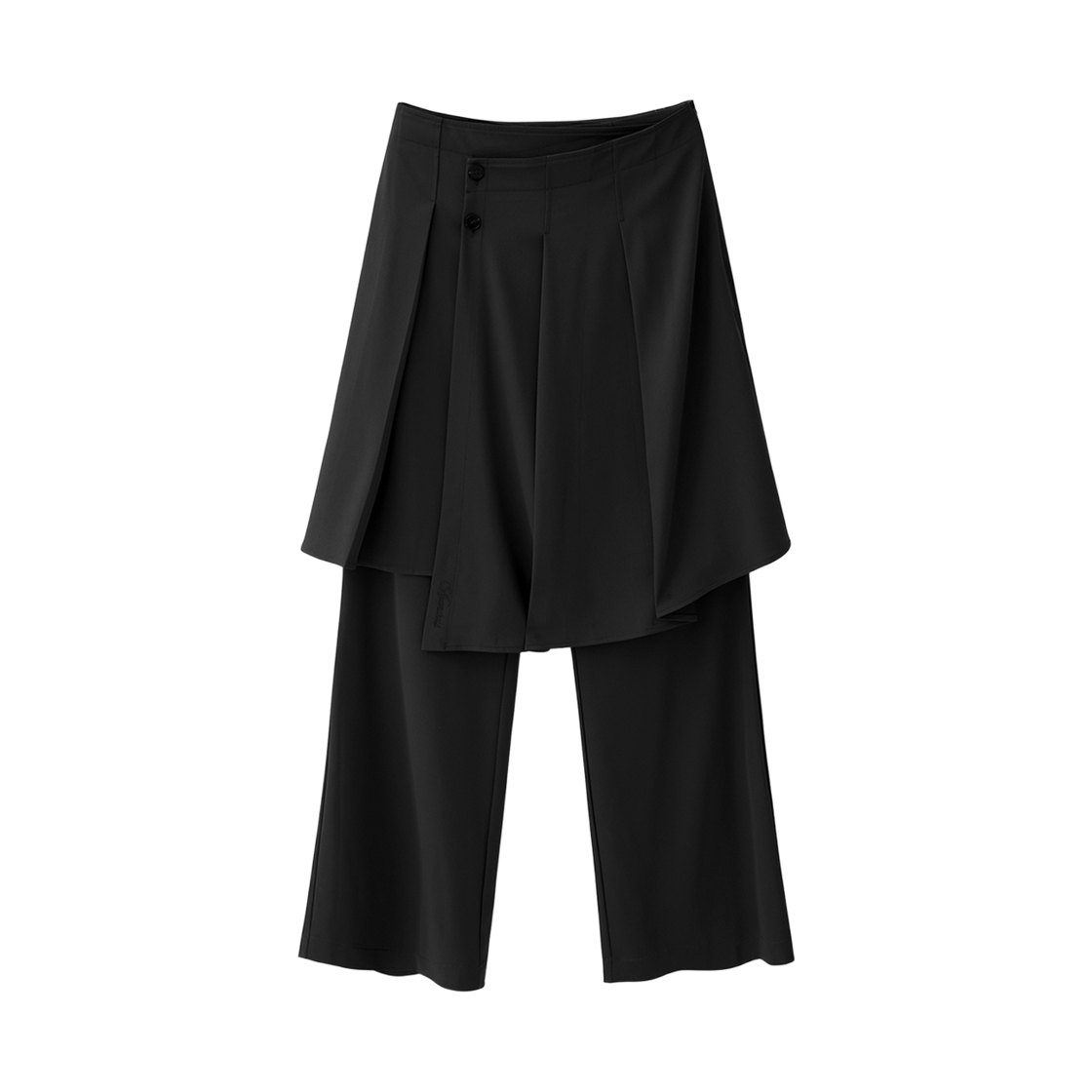 AD63PT06BK AVANDRESS IS Pleats Skirt Layered Pants BLACK