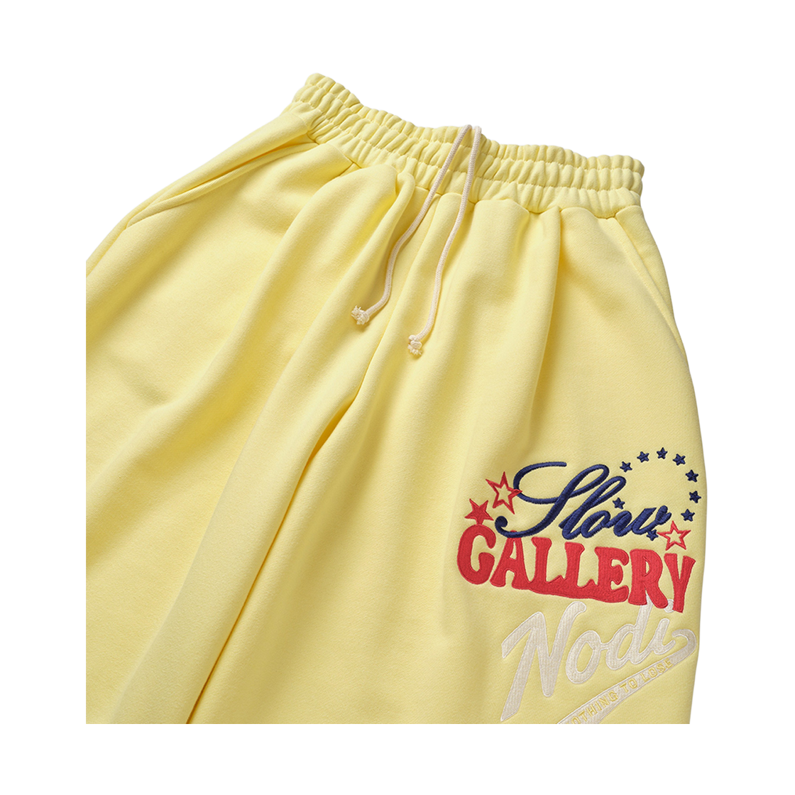 노디 슬로우 갤러리 스웻 팬츠 레몬 옐로우(NODI Slow Gallery Sweat Pants Lemon Yellow) - 4