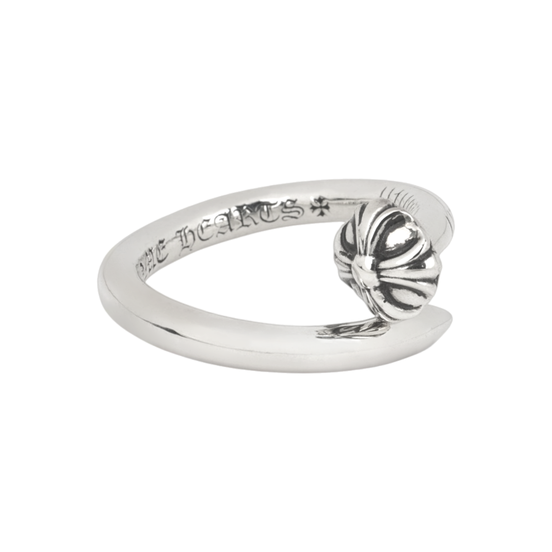 - Chrome Hearts Cross Ball Nail Ring Silver
