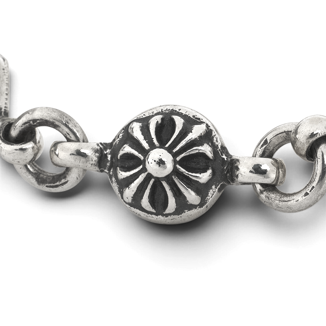 크롬하츠 다이스 앤 크로스 볼 브레이슬릿 실버(Chrome Hearts Dice and Cross Ball Bracelet Silver) - 3