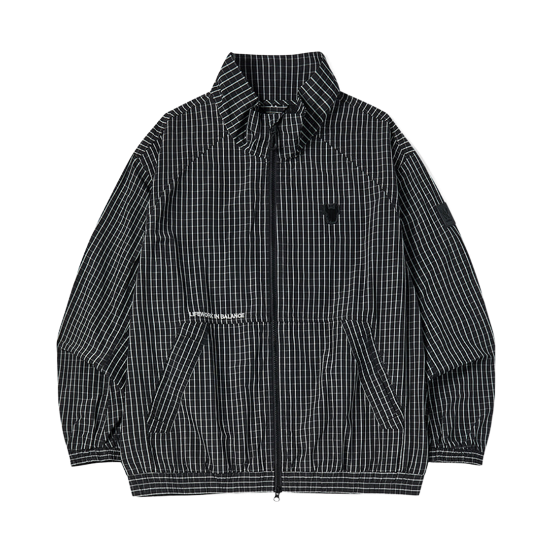라이프워크 그리드 패턴 집업 점퍼_LW262JP420(Lifework Grid Pattern Zip-up Jumper_LW262JP420) - 3