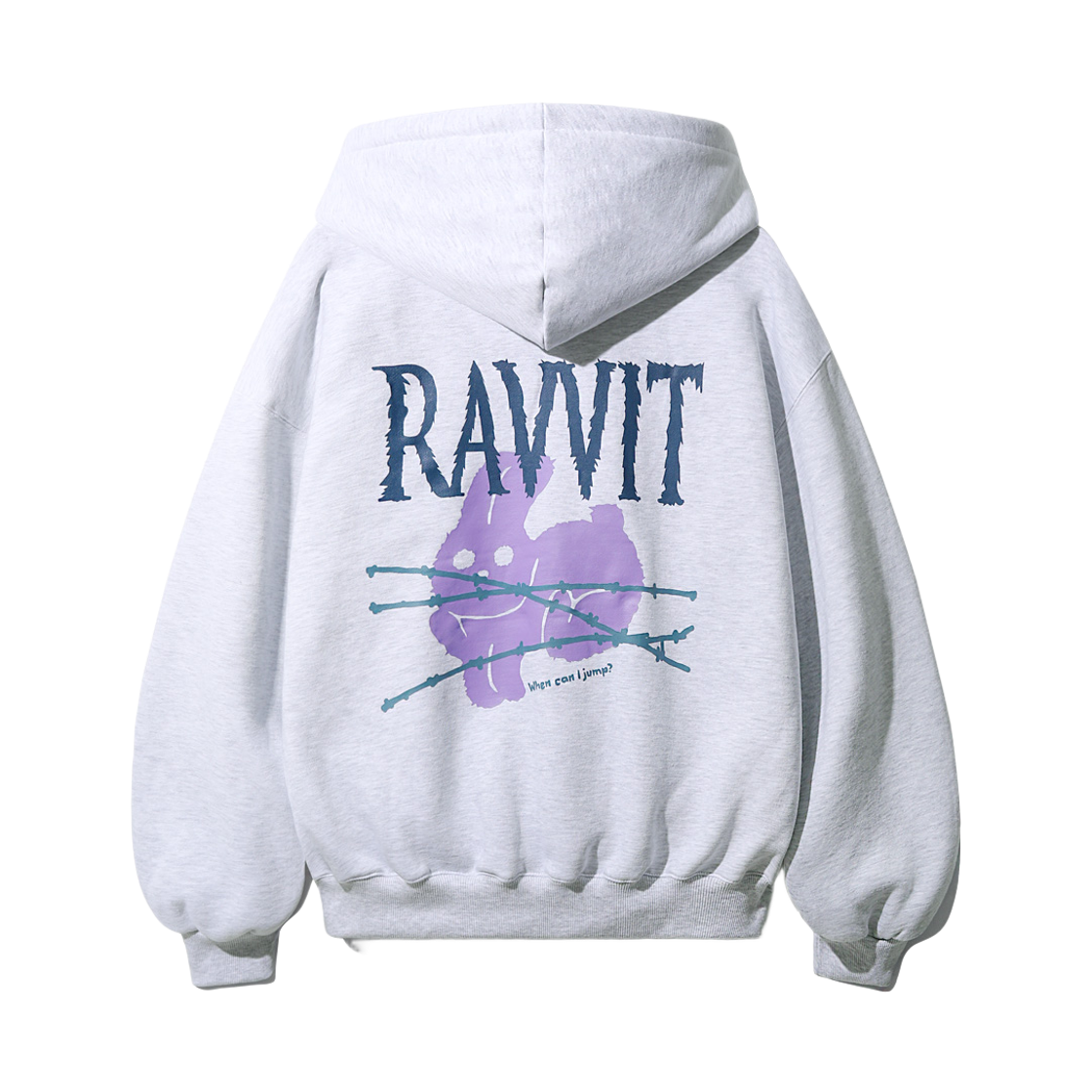 HSHD3534_whiteoatmeal_29 TWN Ravvit Hoodie Whiteoatmeal HSHD3534