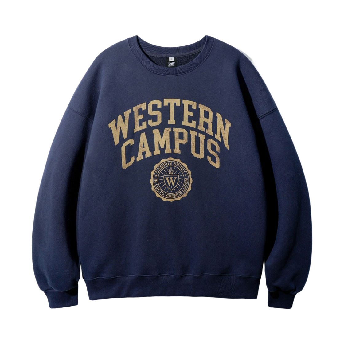 JUMT3635_navy_29 TWN Western Campus SweatShirt Navy JUMT3635