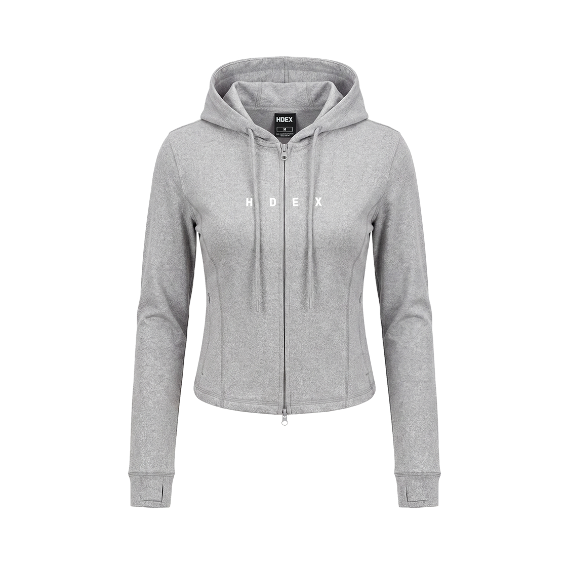에이치덱스 소피 슬림 후디 집업 멜란지 그레이(HDEX Sophie Slim Hoodie Zip-Up Melange Gray) - 1