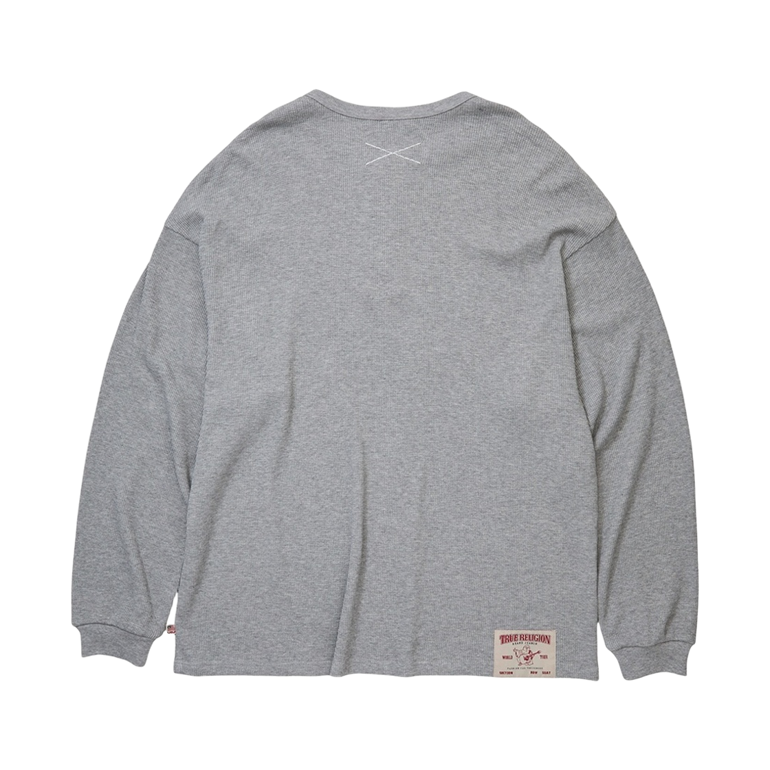 트루릴리젼 와플 헨리넥 롱슬리브 - 멜란지 그레이(True Religion Waffle Henley Long Sleeve - Melange Grey) - 2
