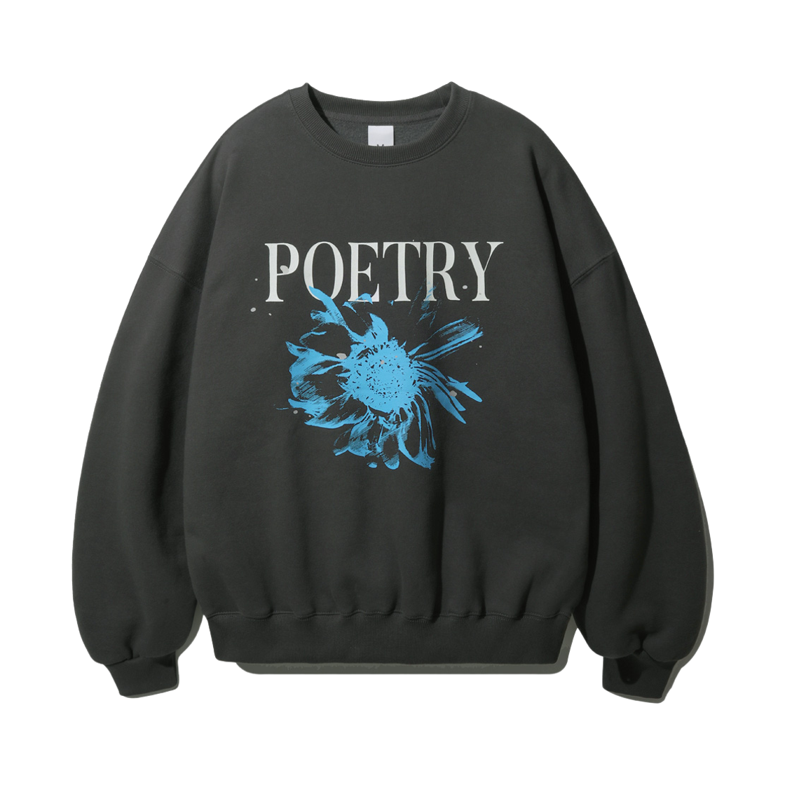 티떠블유엔 홀드플라워 맨투맨 다크그레이 HSMT3541(TWN Holdflower Sweat Shirt Darkgray HSMT3541)