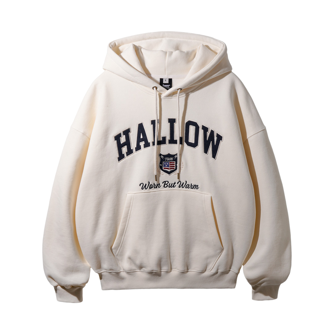 KJHD3624_cream_29 TWN Hallow College Hoodie Cream KJHD3624