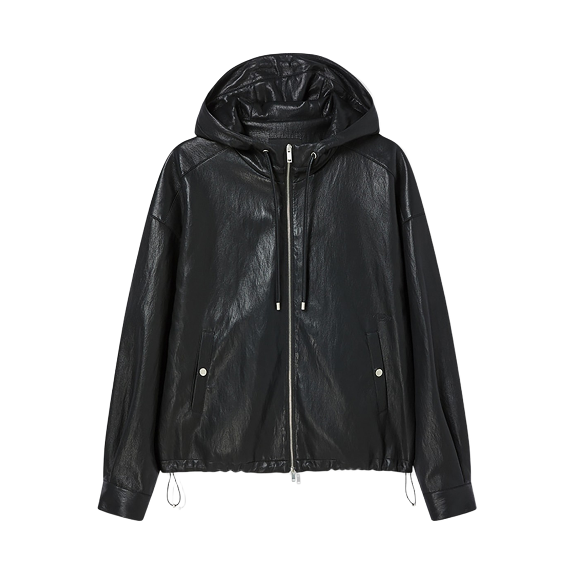 라이프워크 PU 레더 후드 집업 점퍼_LW263JP716(Lifework PU Leather Hooded Zip-up Jumper_LW263JP716) - 3