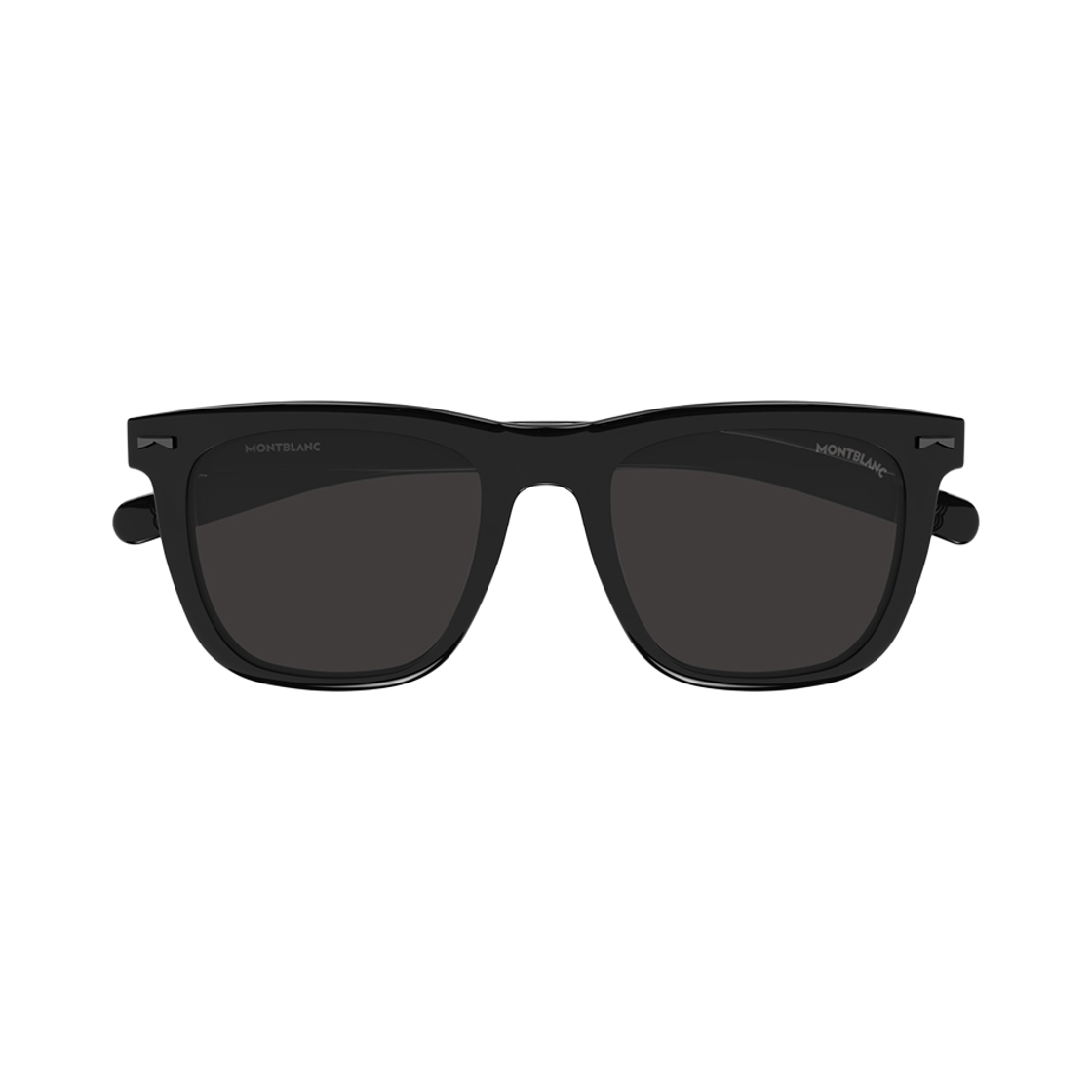 MB0226S-006 Montblanc Square Acetate Sunglasses Black Grey