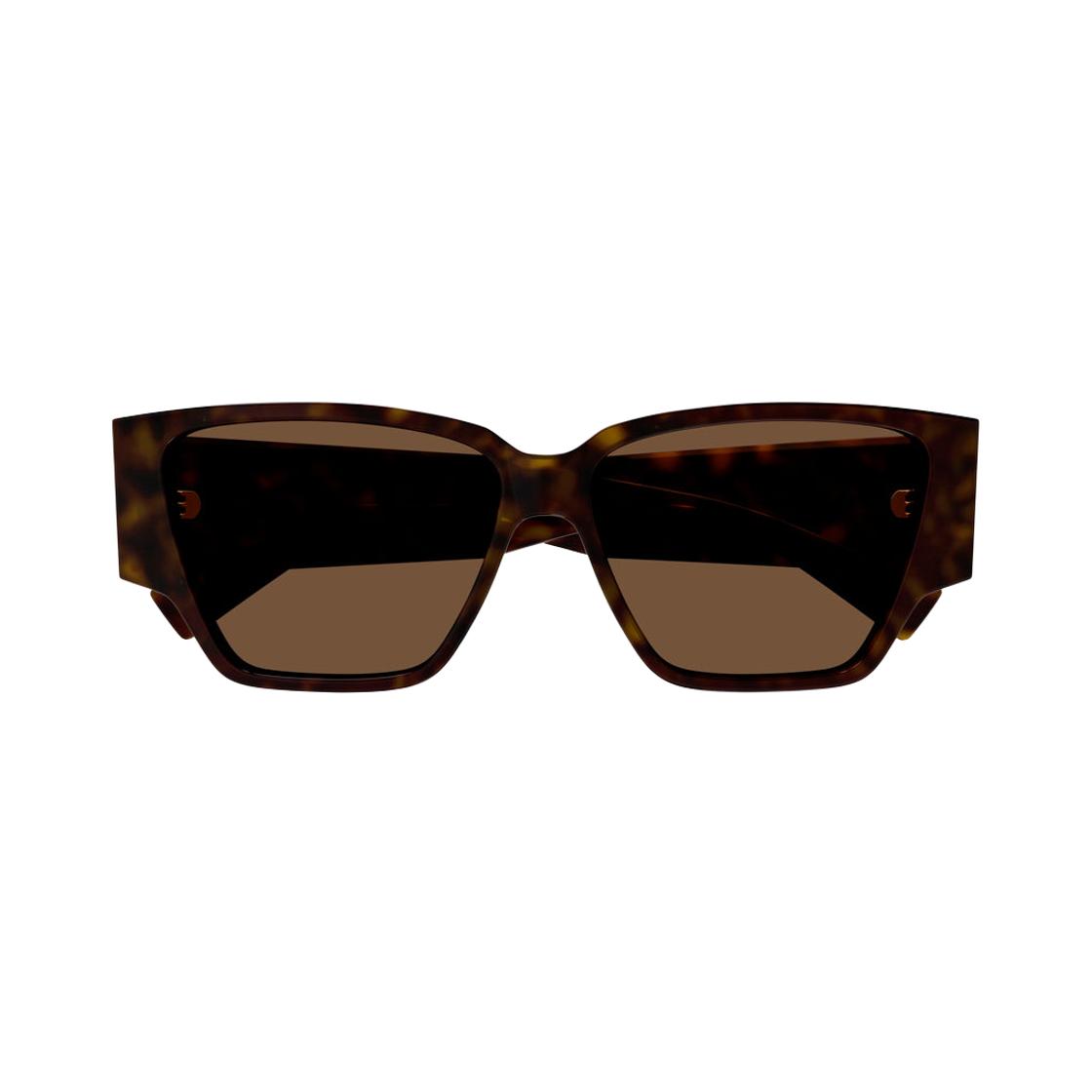 BV1285S-002 Bottega Veneta Square Acetate Sunglasses Havana Brown