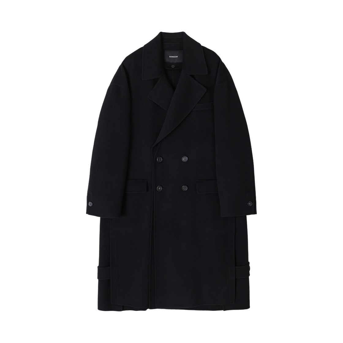 SI6HC700BK SONGZIO COLLECTION Interlock Handmade Coat Black